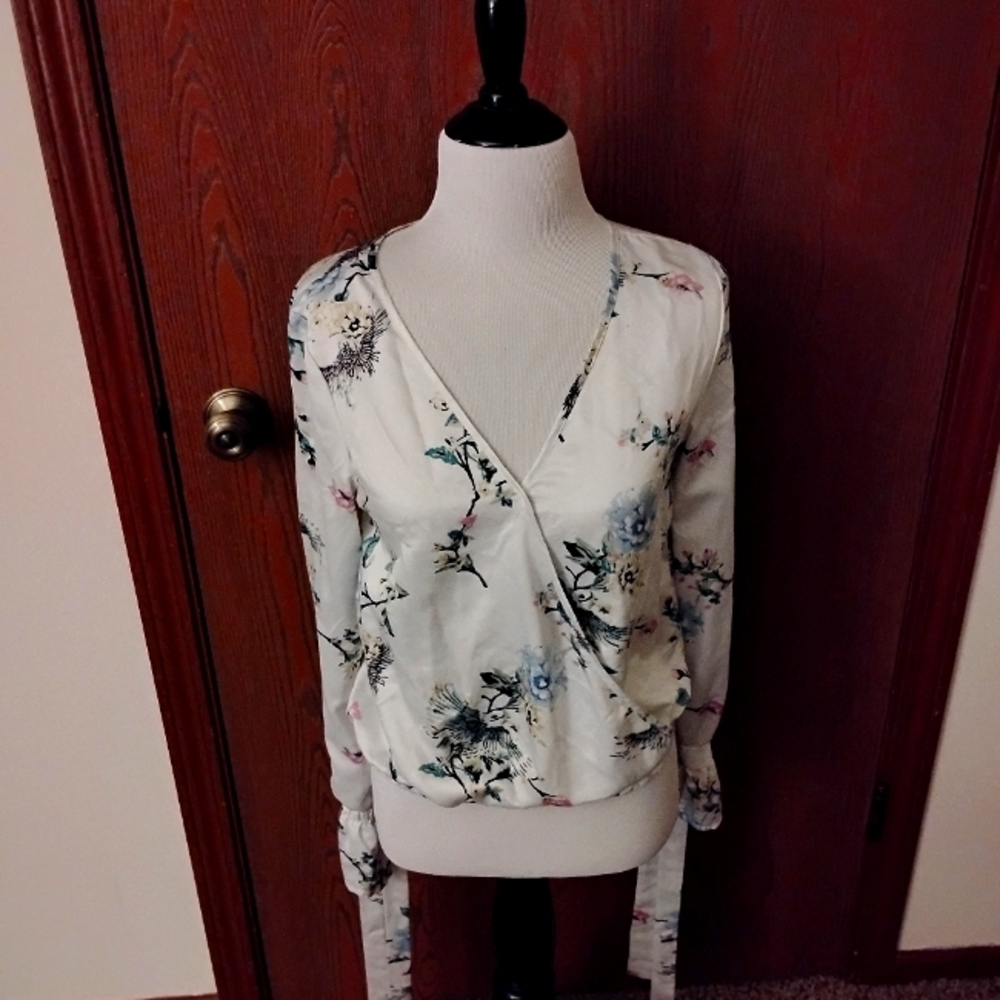 Floral Silk Sleep Shirt